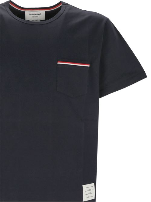 T-shirt con taschino THOM BROWNE | MJS010A01454415